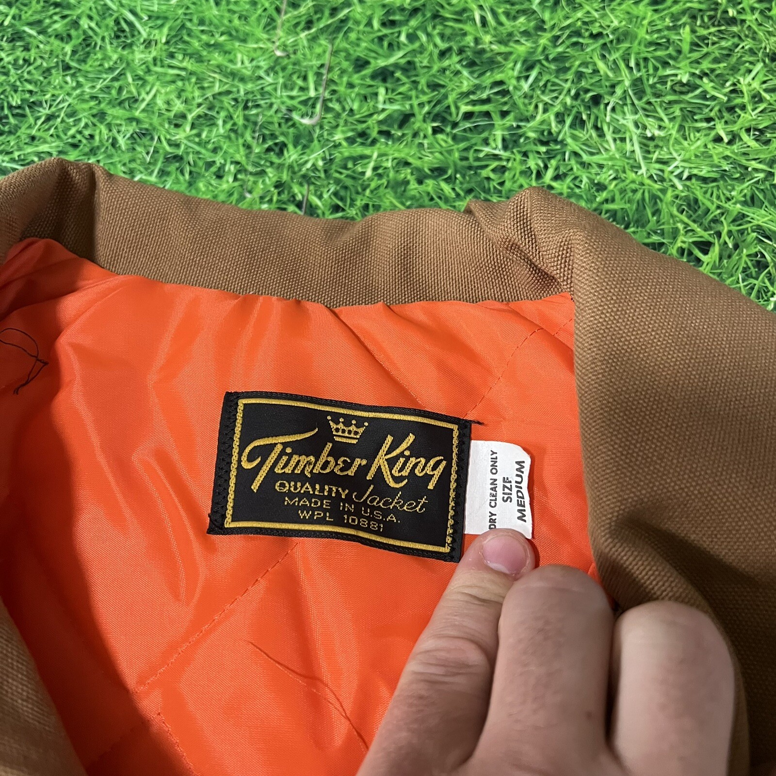 Timber King Vintage Orange Blaze Hunting Jacket Zip … Gem