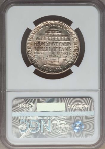 1946-P Booker T. Washington Commemorative Half Dollar NGC MS 65 - Picture 2 of 2