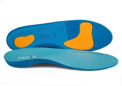 PRO 11 WELLBEING Dual shock Titan Orthotic insoles with Shock absorbing base