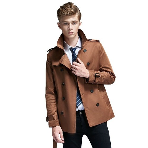 Short Trench Coat Slim Fashion Jacket 