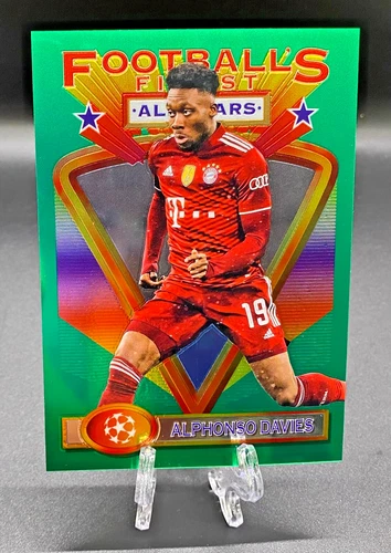 2021-22 Topps Finest Flashbacks ALPHONSO DAVIES Jumbo Box Topper #29 UEFA UCL
