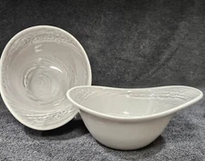 Set of 2 Steelite International England 2017 7 In. Freestyle Bowl Gray 15oz.