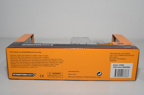 B4 1:50 MOTORART 13366 JCB PALA ESCAVATORE PALA GOMMATA SNOW MIB 2 - Foto 9 di 11