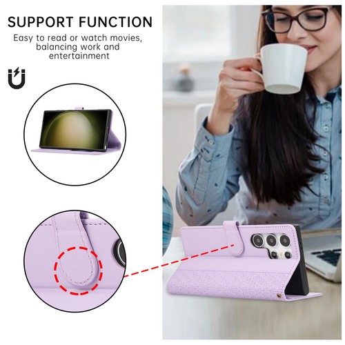 For Samsung A55/A54 5G/A34 5G/A23 4G/A15 Wallet Wristband Kickstand Phone Case - Photo 26 sur 67