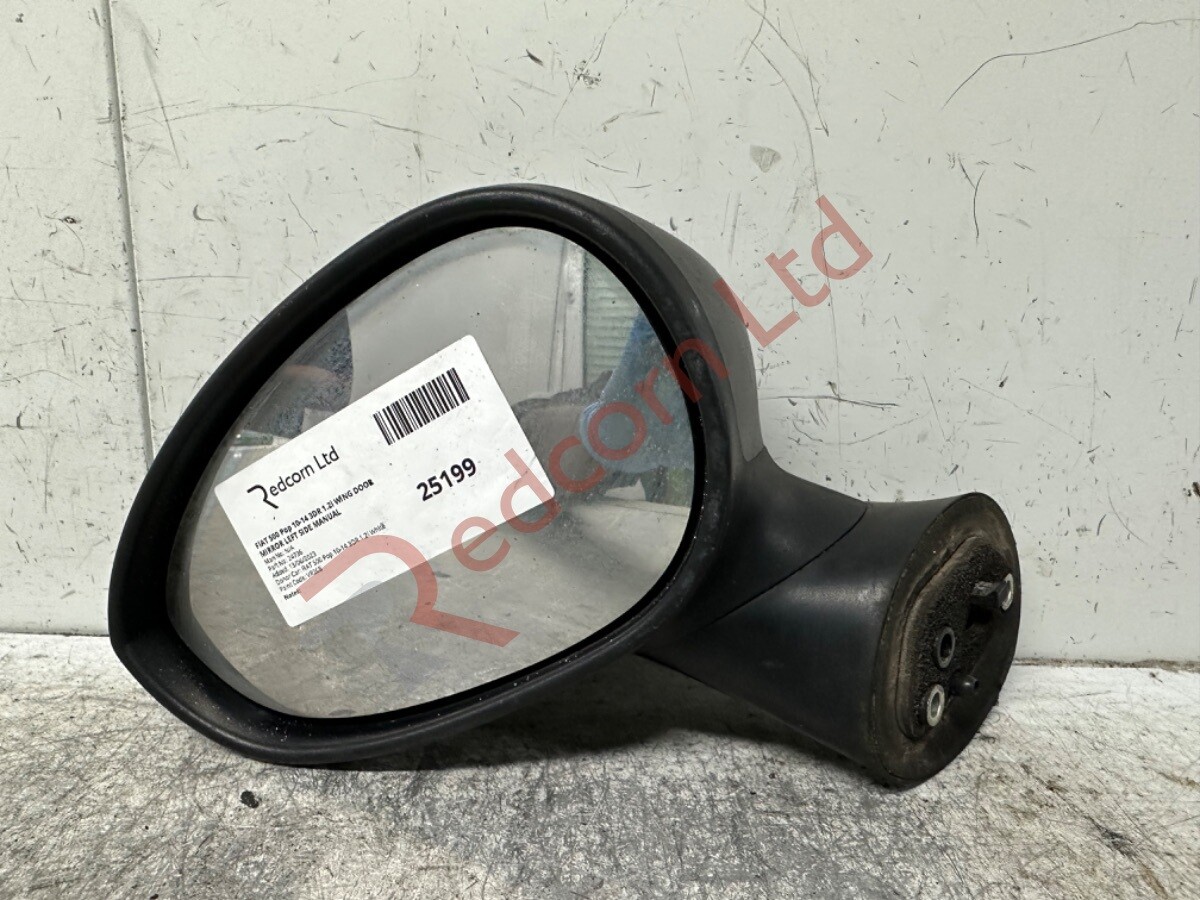 FIAT 500 Pop 10-14 3DR 1.2i WING DOOR MIRROR LEFT SIDE MANUAL