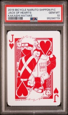 PSA 10 2019 BICYCLE NARUTO SHIPPUDEN PLAYING CARDS KAKASHI HATAKE