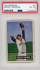 1951 Bowman Whitey Lockman #37 PSA 4 VG-EX