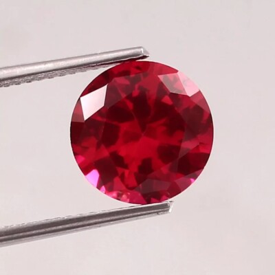 AA+ Natural Flawless Mozambique Blood Red Ruby Round Cut Loose Gemstone 9.80 Ct