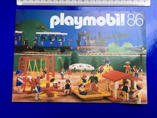 RARE Grand CATALOGUE PLAYMOBIL UK ANGLAIS 1986 86 LEAFLET FLYER VINTAGE