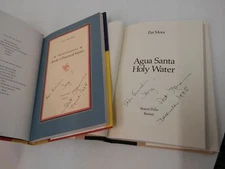 Lot of 2 SIGNED Pat Mora~Agua Santa Holy Water~Aunt Carmen's Book of Practical..