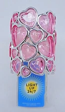 BATH & BODY WORKS VALENTINES PINK CRYSTAL HEARTS WALLFLOWERS PLUG IN NIGHT LIGHT