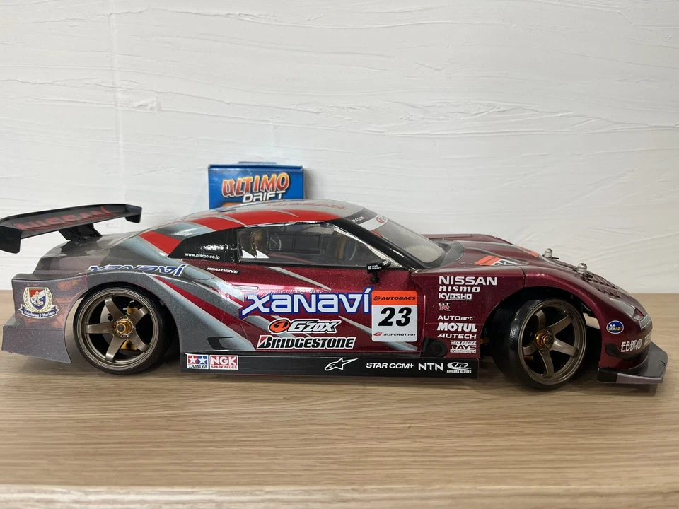 1/10 VERY RARE RC DRIFT TAMIYA TA05-VDF GOLD EDITION chassis &R35 BODY SET F/S - Image 3 of 4