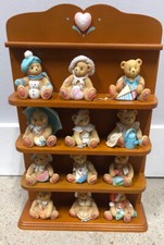 Used 1993 Cherished Teddies "Monthly Friends to Cherish"12 mo. WITH display.