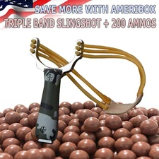 Slingshot CAMOUFLAGE High Velocity Powerful Catapult Hunt Sling Shot Outdoor NEW