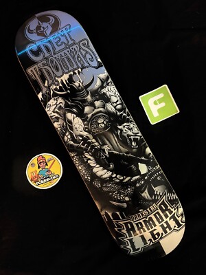 RARE Chet Thomas Armor Light Metallic Darkstar Warrior Skateboard