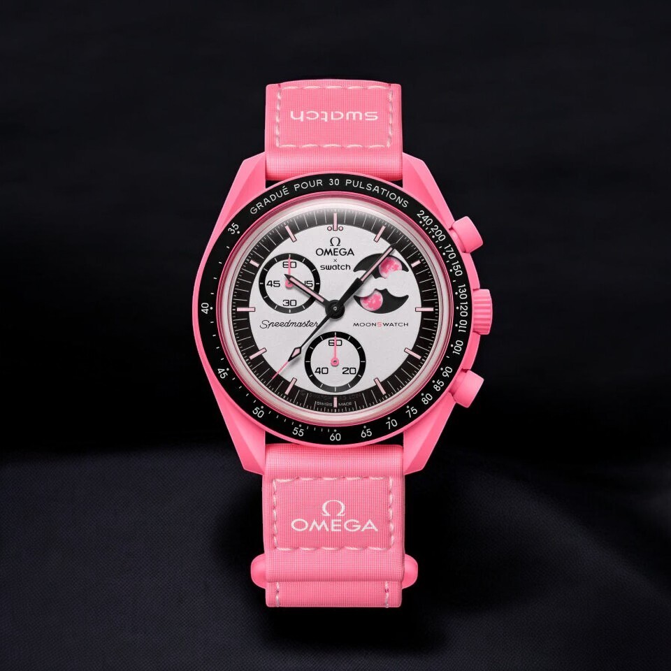 オメガスウォッチ MISSION TO THE PINK MOON PHASE