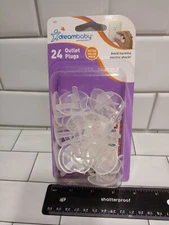 Dreambaby L1821 Clear Plastic OUTLET PLUG COVER Child Safety Protector 24 PK FS!