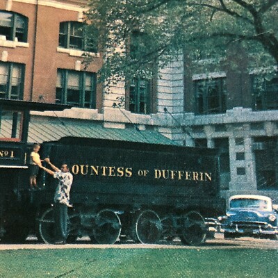 Countess of Dufferin Winnipeg, Manitoba Canada Postcard Vintage Locomotive Train