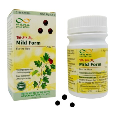 Bao He Wan   Mild Form   Authentische TCM Kräuterformel   Green Nature