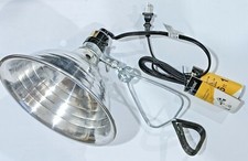 Clamp Lamp Reflector 8.5 Inch Aluminum Up to 150 Watt E26 Socket 18/2 SPT-2 Cord