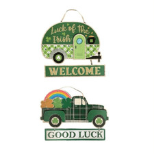 Set of two St. Patrick's Day Wall Hangings