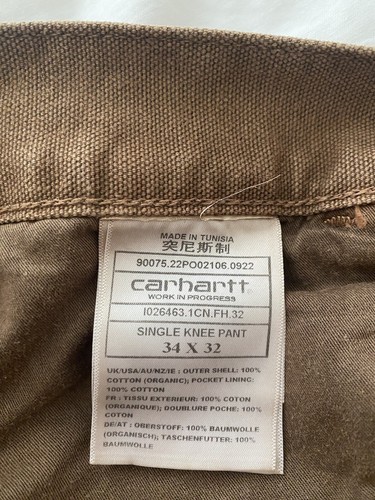 Carhartt WIP Single Knee Pant Canvas Hose W34 - Bild 4 von 4