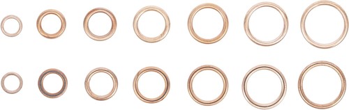 Coffret assortiment de 95 joints toriques cuivre bouchons vidange Ø 8 à 20 mm - Picture 2 of 3