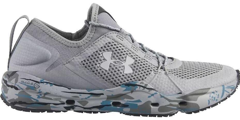 Under Armour Men\'s Micro G Kilchis Slip Fishing Shoes \'Khaki Grey\' Size 8.5 Under Armour Micro G Kilchis Slip-On Boat Shoes for Men  main image 4