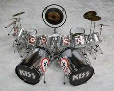 KISS MINIATURE REPLICA CHIKARA MINI CRAZY NIGHTS TOUR DRUM KIT MODEL SET