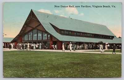 New Dance Hall New Pavilion Virginia Beach Virginia Divided Back Postcard