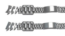 Cinturino di ricambio bracciale orologio argento per Rolex President curvo o dritto