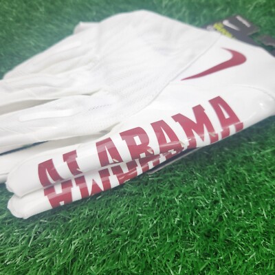 Nike Vapor Jet 4.0 “Alabama Edition” Nike Alabama Roll Tide Football Gloves Size XXXL 3XL (NEW) Vapor