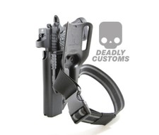 Deadly Customs Quick Locking System QLS BLACK for Drop leg Holster mount