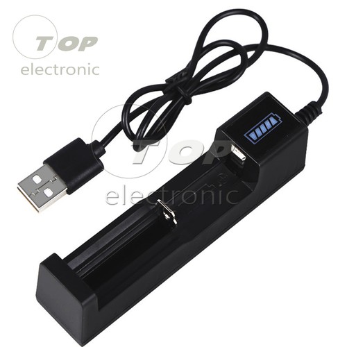 1/4 Slots Charger Smart Charging For 18650 Rechargeable Li-Ion Battery USB - Picture 10 of 11