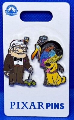 Disney Parks UP pins Carl + Dug with Kevin - NEW