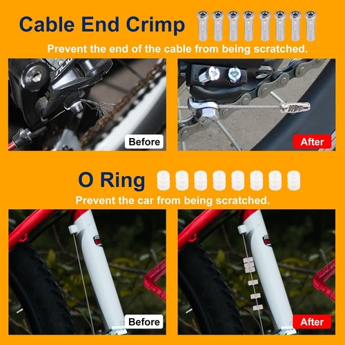 Bicycle Brake And Shift Cable Housing Kit For Mountain And Road Bikes Repair New - Picture 5 of 11