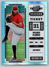 2023 panini chronicles baseball wilmer flores contenders optic hyper prizm 35/75