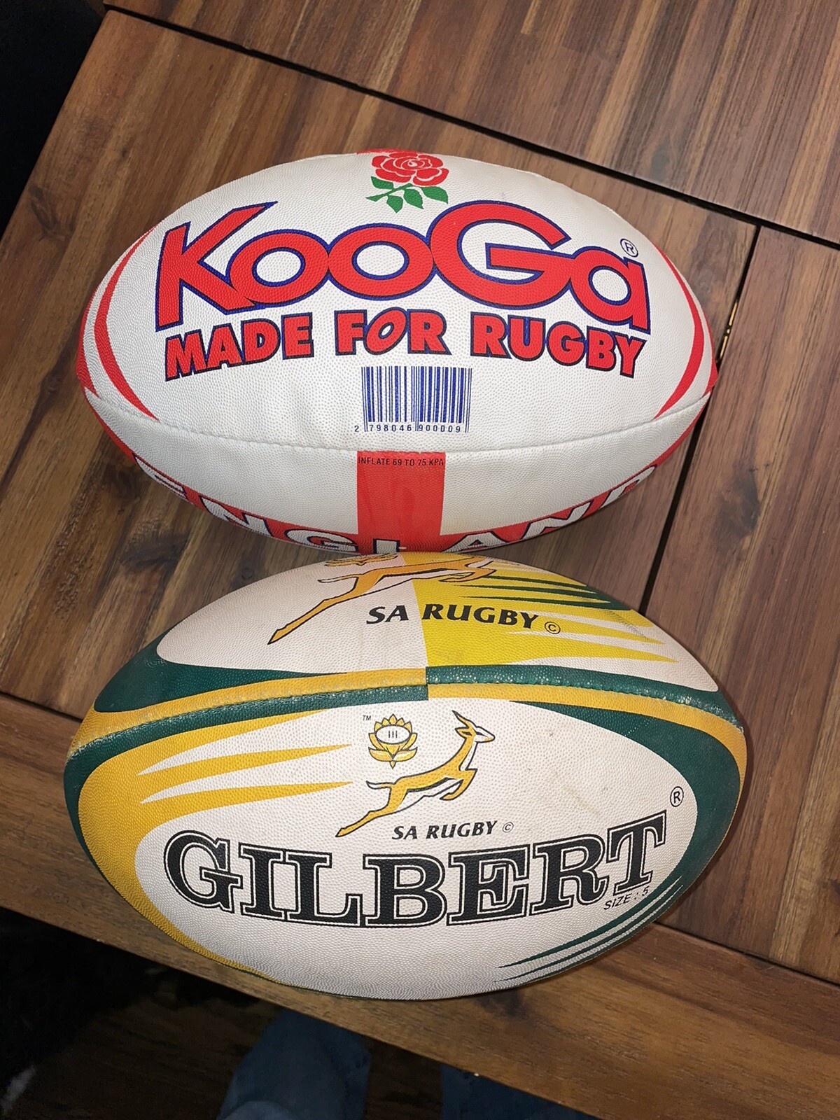 Lot Of 2 Gilbert KooGa Rugby Balls eBay