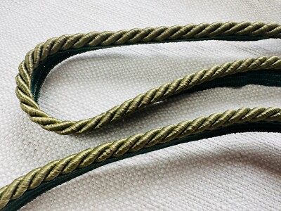7 mm Flansch Paspel Kordel Metallic gedrehtes Seil Dekor Borte Kissen - Khaki...