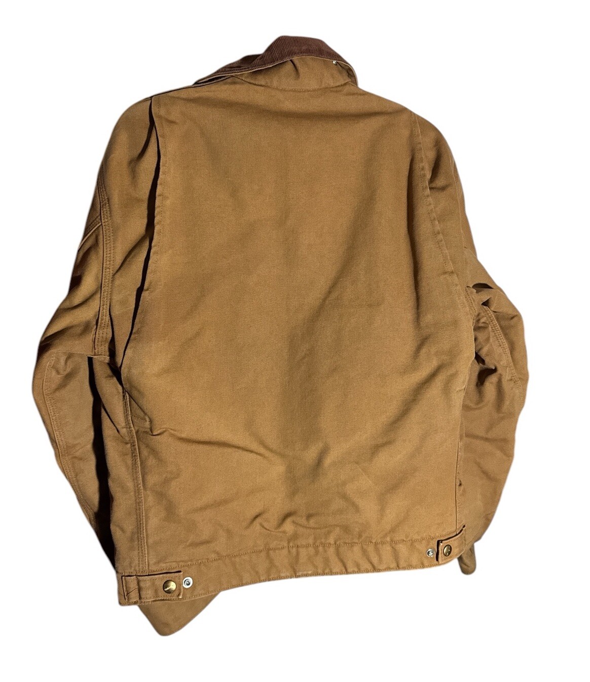 Vintage Carhartt Jacket Men’s Size 40 6QLJ Detroit Canvas Red Quilt Lined USA image 2