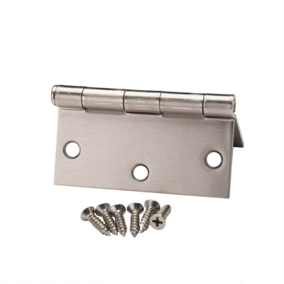 Sn 100 PCS Satin Nickel Steel Door Hinge 3.5