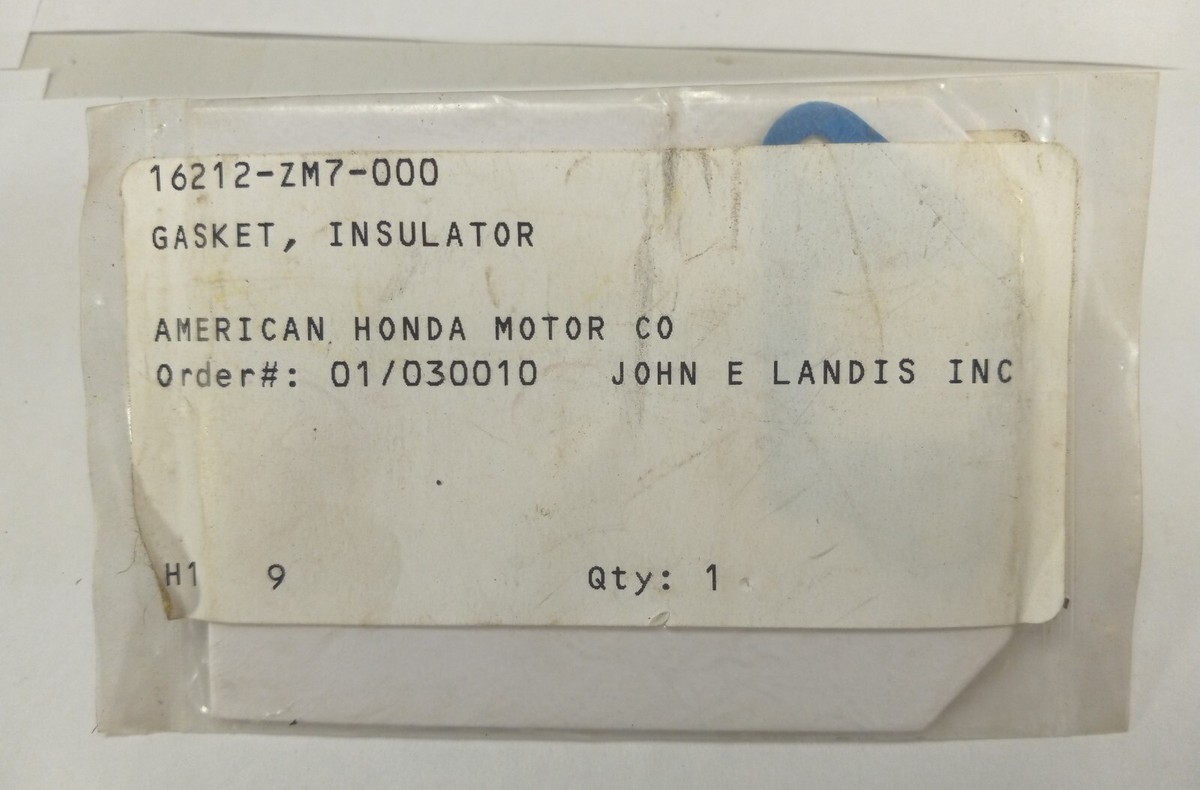 コーヒー OEM Honda 16212-ZM7-000 Insulator Gasket | eBay