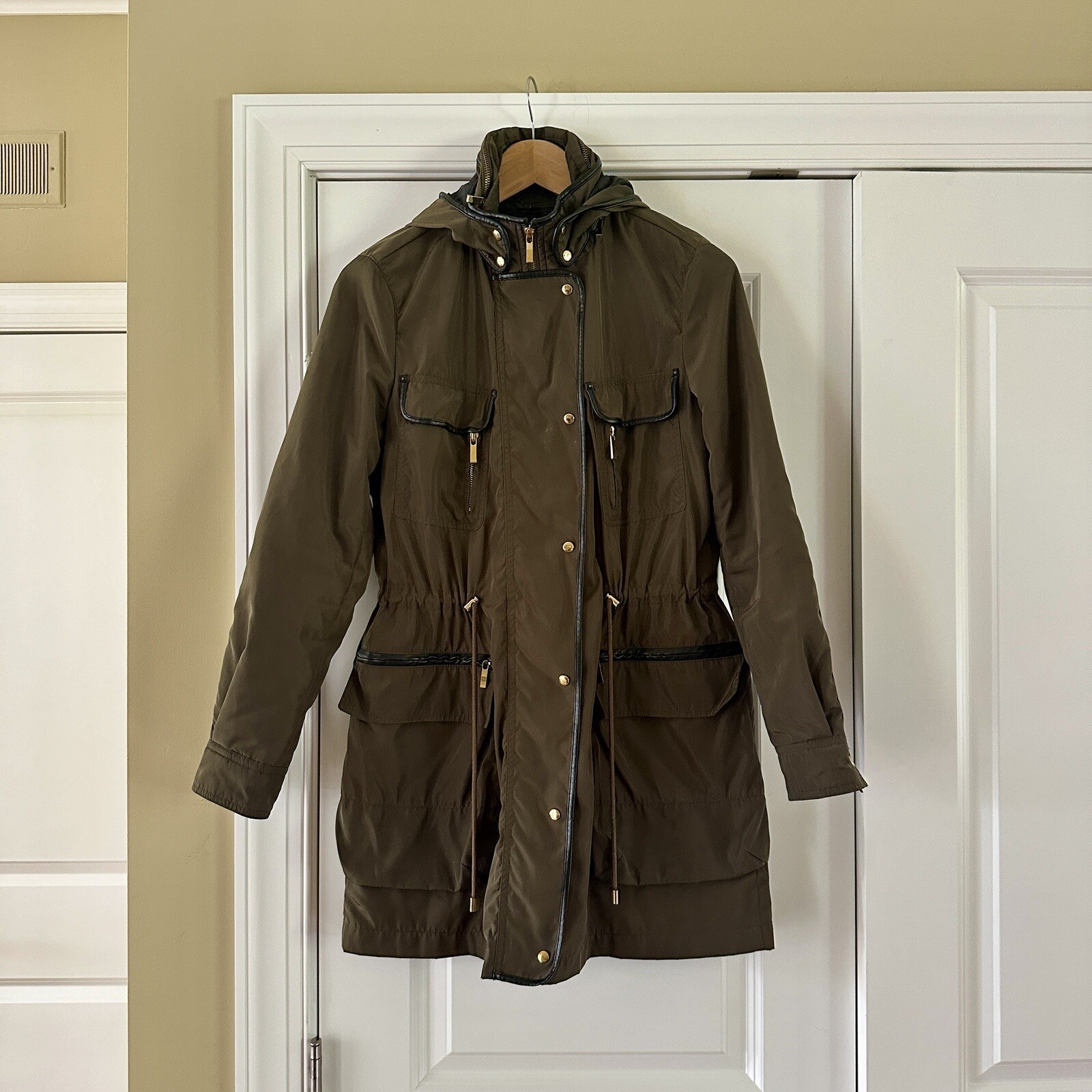 Zara basic collection lightweight hunter green ut… - image 2