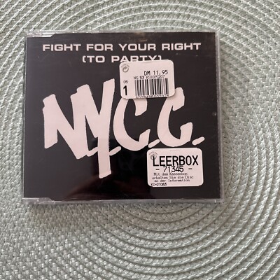 N.Y.C.C. Fight for your right (to party, 1998)  [Maxi-CD] / Zustand Sehr Gut /B1