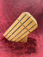 Wooden Knife Block 8 Slot Storage Made in USA Solid OAK -- 6680