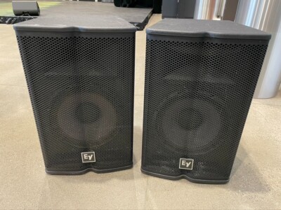pair of EV TX 1122 500 watt passive PA Speakers - Main Image
