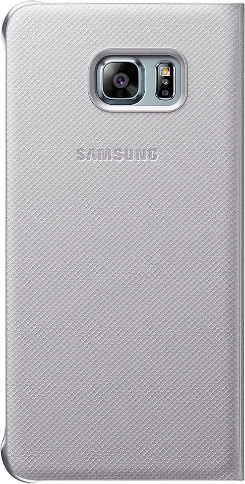 Samsung Etui Flip EF-WG928PSEG Custodia per Samsung Galaxy S6 Edge Plus, Argento - Immagine 2 di 4