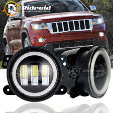 For Jeep Grand Cherokee 4 Inch Led Halo Bumper Fog Light Bulbs Passing Lights For Jeep Grand Cherokee 4 Inch Led Halo Bumper Fog Light Bulbs Passing Lights