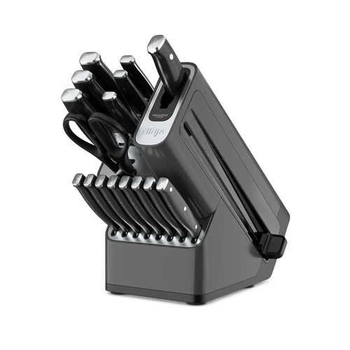 K32017 Foodi NeverDull Premium Knife System,17pc Knife Block Set Stainless Steel
