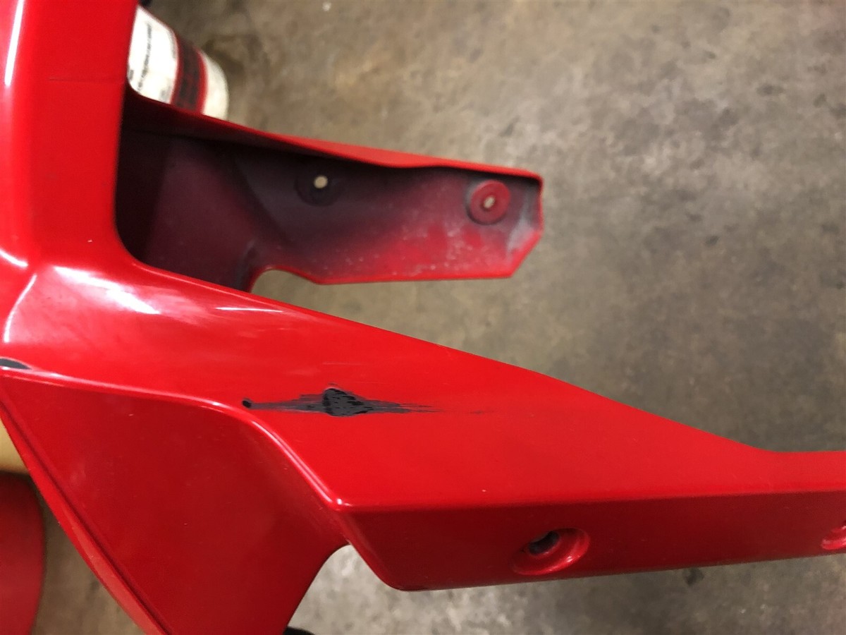 ZX-6R ZX6 2010 2011 2012 Kawasaki Ninja Front Fender Red OEM Used